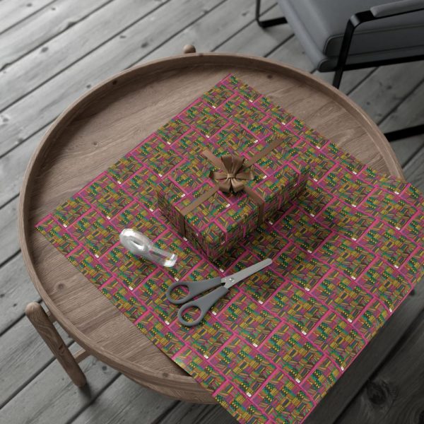 Product Image and Link for Gift Wrap Papers – “Psychedelic Calendar(tm)” – “Garden(tm)” – Small Square – Three Sizes