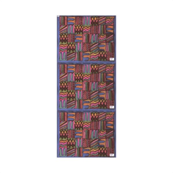 Product Image and Link for Gift Wrap Papers – “Psychedelic Calendar(tm)” – “Muted(tm)” – Large Square – Three Sizes