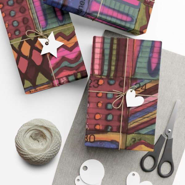 Product Image and Link for Gift Wrap Papers – “Psychedelic Calendar(tm)” – “Muted(tm)” – Large Square – Three Sizes