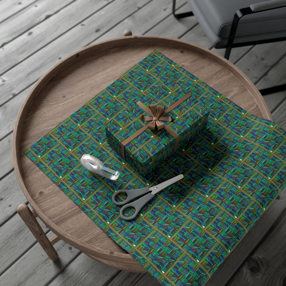 Product Image and Link for Gift Wrap Papers – “Psychedelic Calendar(tm)” – “Chilled(tm)” – Small Square – Three Sizes