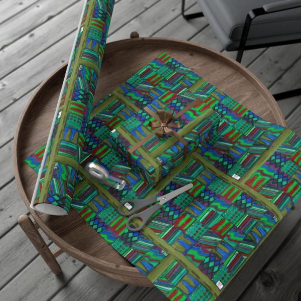 Product Image and Link for Gift Wrap Papers – “Psychedelic Calendar(tm)” – “Chilled(tm)” – Small Square – Three Sizes