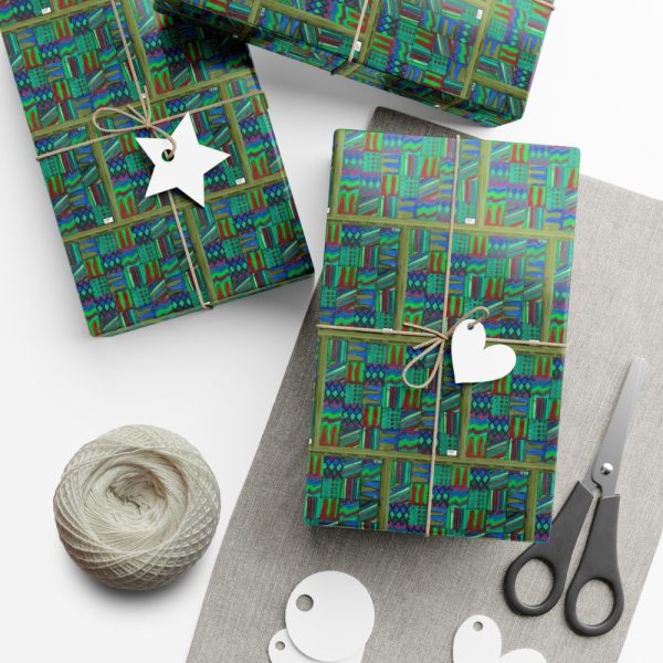 Product Image and Link for Gift Wrap Papers – “Psychedelic Calendar(tm)” – “Chilled(tm)” – Small Square – Three Sizes