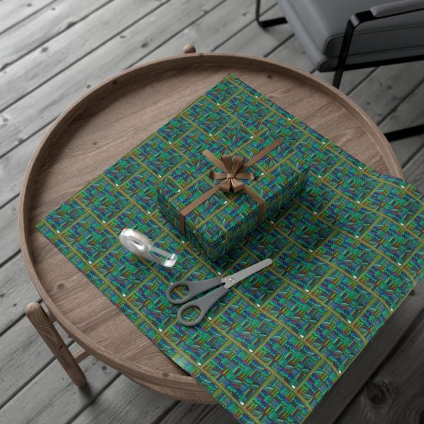 Product Image and Link for Gift Wrap Papers – “Psychedelic Calendar(tm)” – “Chilled(tm)” – Small Square – Three Sizes