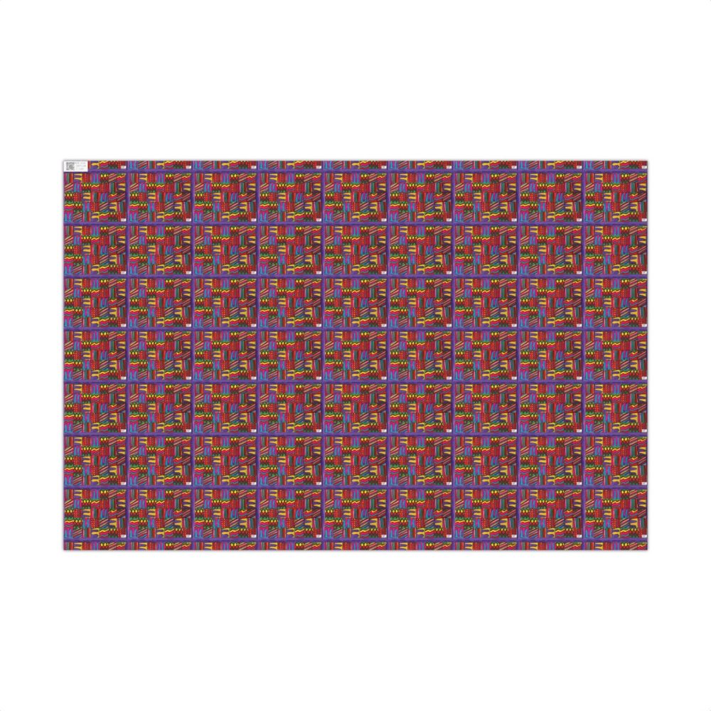Product Image and Link for Gift Wrap Papers – “Psychedelic Calendar(tm)” – “Vibrant(tm)” – Small Square – Three Sizes