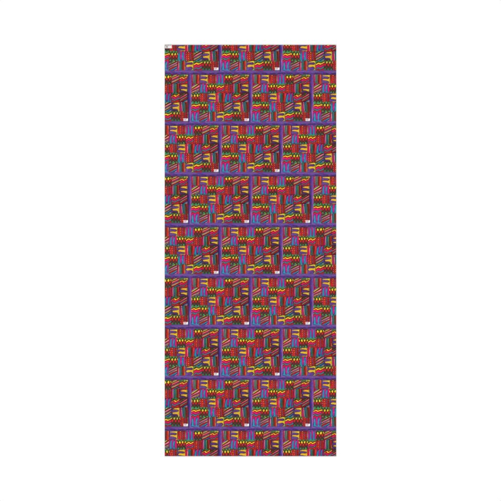 Product Image and Link for Gift Wrap Papers – “Psychedelic Calendar(tm)” – “Vibrant(tm)” – Small Square – Three Sizes