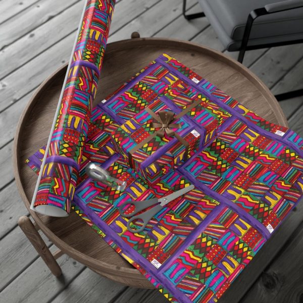 Product Image and Link for Gift Wrap Papers – “Psychedelic Calendar(tm)” – “Vibrant(tm)” – Small Square – Three Sizes