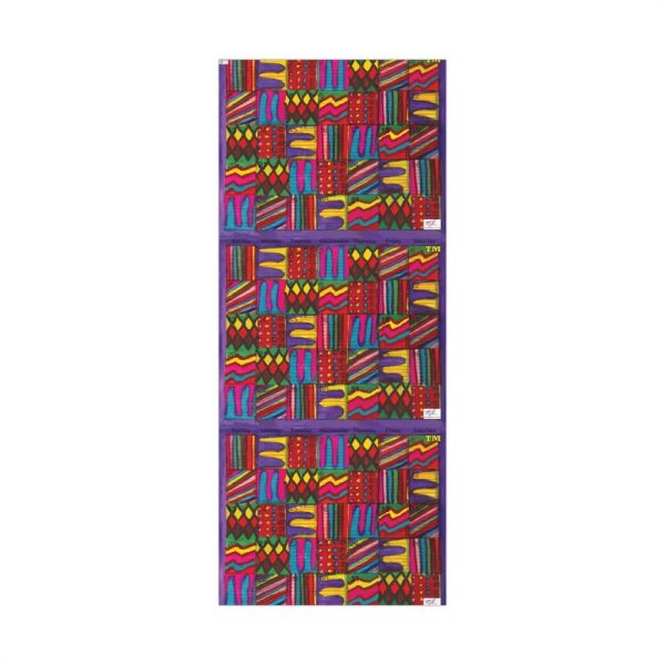 Product Image and Link for Gift Wrap Papers – “Psychedelic Calendar(tm)” – “Vibrant(tm)” – Large Square – Three Sizes