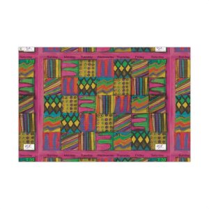 Product Image and Link for Gift Wrap Papers – “Psychedelic Calendar(tm)” – “Garden(tm)” – Large Square – Three Sizes
