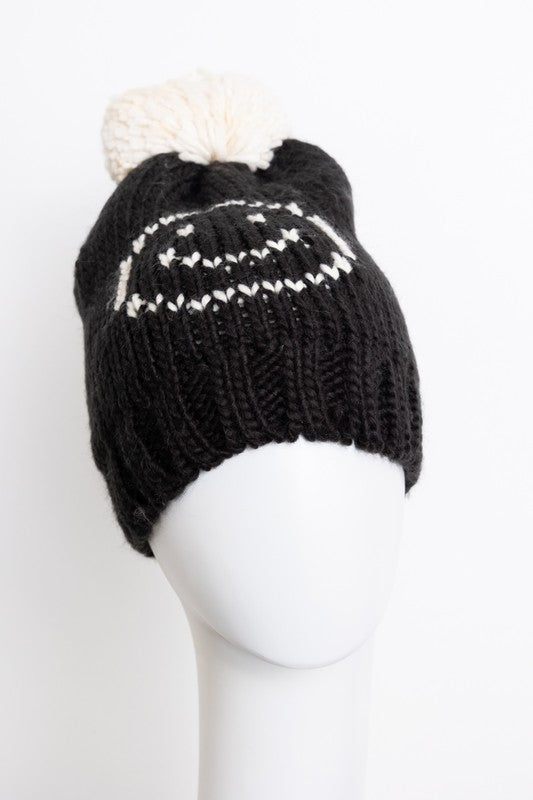Product Image and Link for Smile Pom Beanie