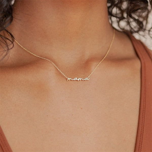 Product Image and Link for Mama necklace 18k stainless steel