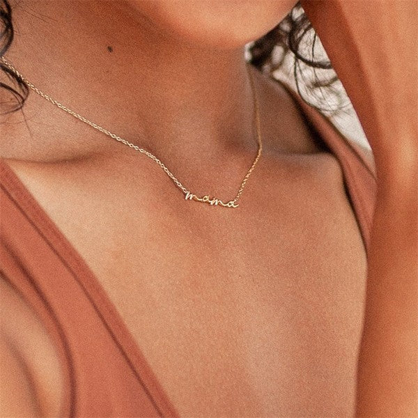 Product Image and Link for Mama necklace 18k stainless steel