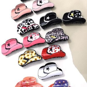 Product Image and Link for Cowgirl Hat hair claw clips