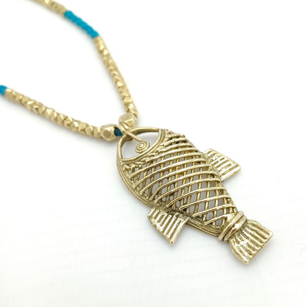 Product Image and Link for Go With The Flow Fish Pendant Necklace