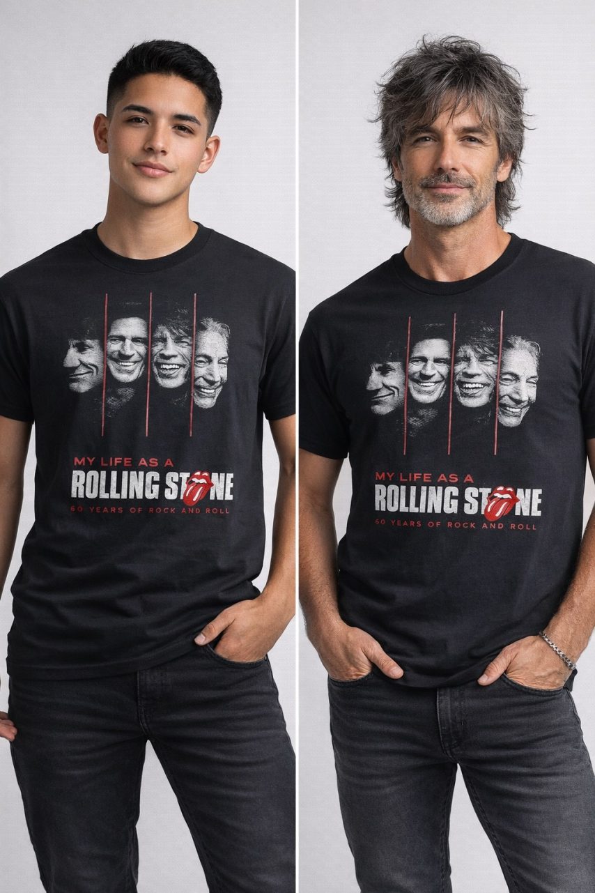 Product Image and Link for Classic Rock Graphic Tee – Black