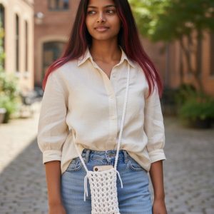 Product Image and Link for MINI PHONE BAG – White