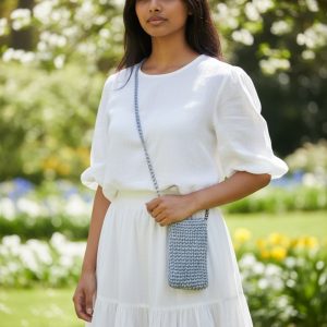 Product Image and Link for MINI PHONE BAG- Blue Gray