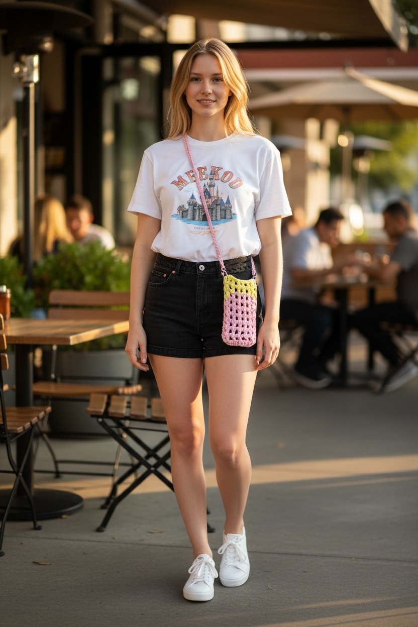 Product Image and Link for MINI PHONE BAG- Pink & Yellow