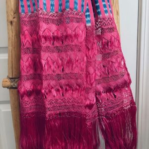 Product Image and Link for Rebozo with Pink Fringes