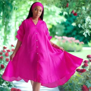 Product Image and Link for collard button down hi/low shirt / dress.