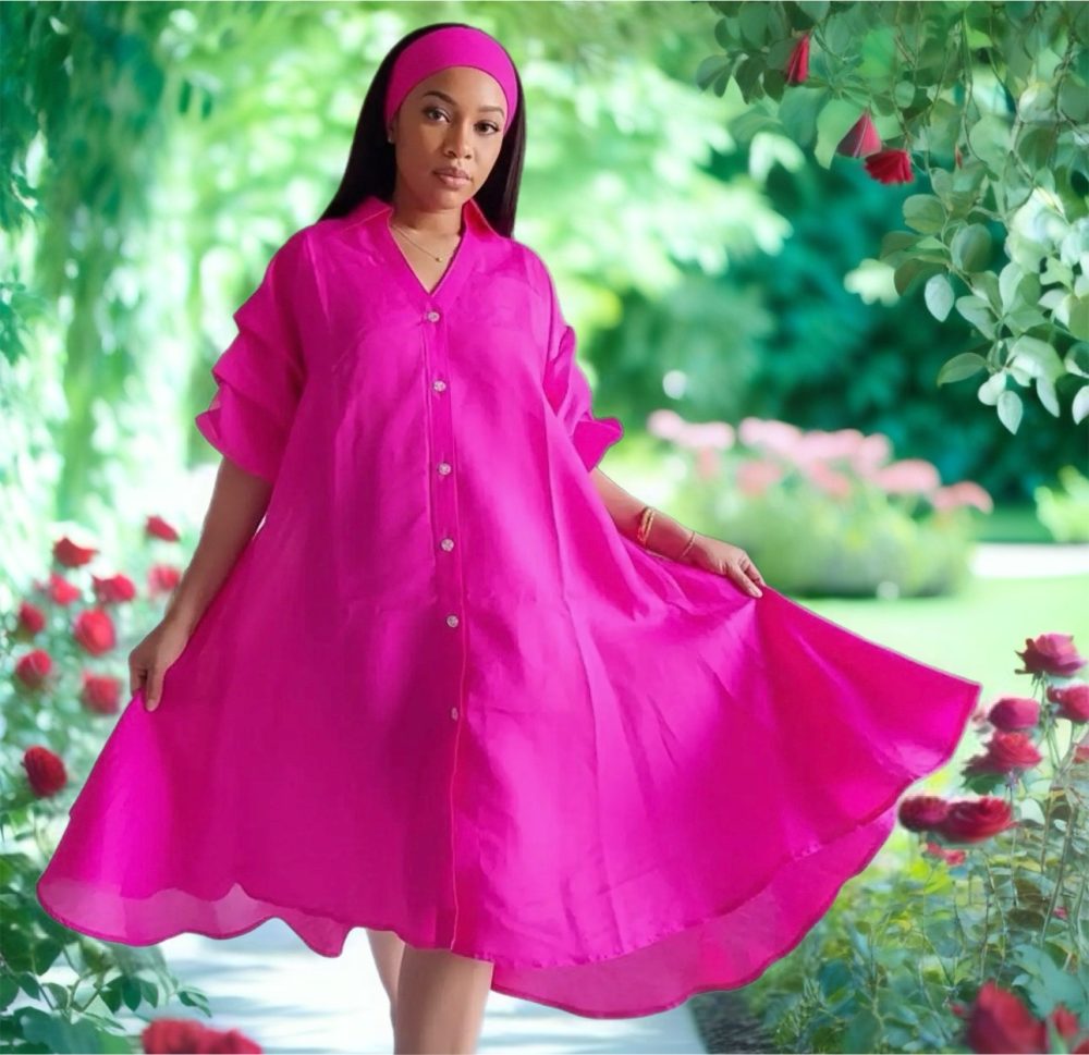 Product Image and Link for collard button down hi/low shirt / dress.