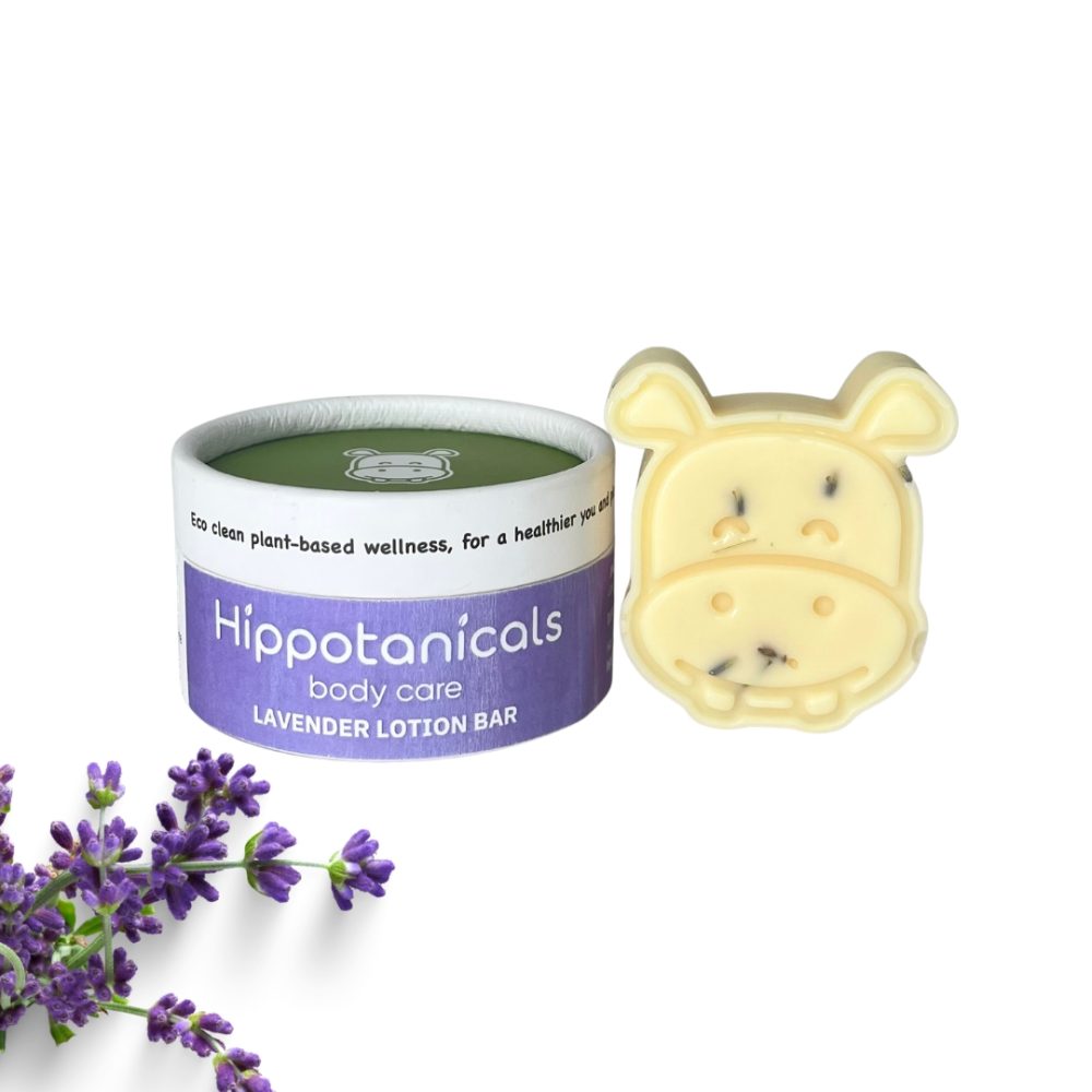 Product Image and Link for Hippotanicals Lavender Lotion Bar – Hippo Head Shaped – 1.7 oz