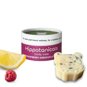 Product Image and Link for Hippotanicals Lemon Hibiscus Raspberry Lotion Bar – Hippo Head Shaped – 1.7 oz