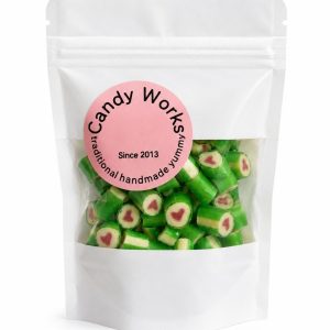 Product Image and Link for Green Apple HEART Candy Bites (80g)