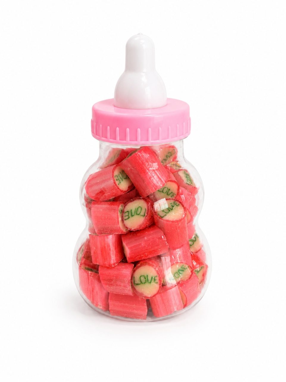 Product Image and Link for Strawberry LOVE Milk Bottle Candy Bites (60g)