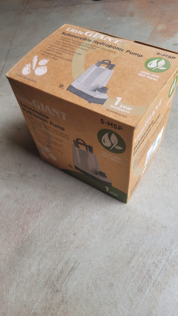 Product Image and Link for Little Giant 1200 GPH Pump