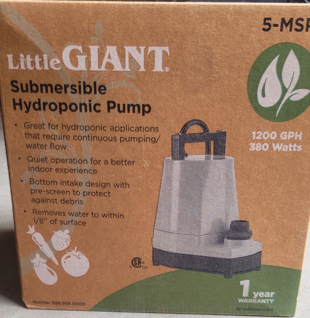 Product Image and Link for Little Giant 1200 GPH Pump