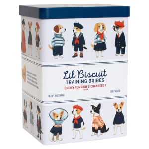 Product Image and Link for Lil Biscuit Decorative Tin — Chewy Pumpkin & Cranberry
