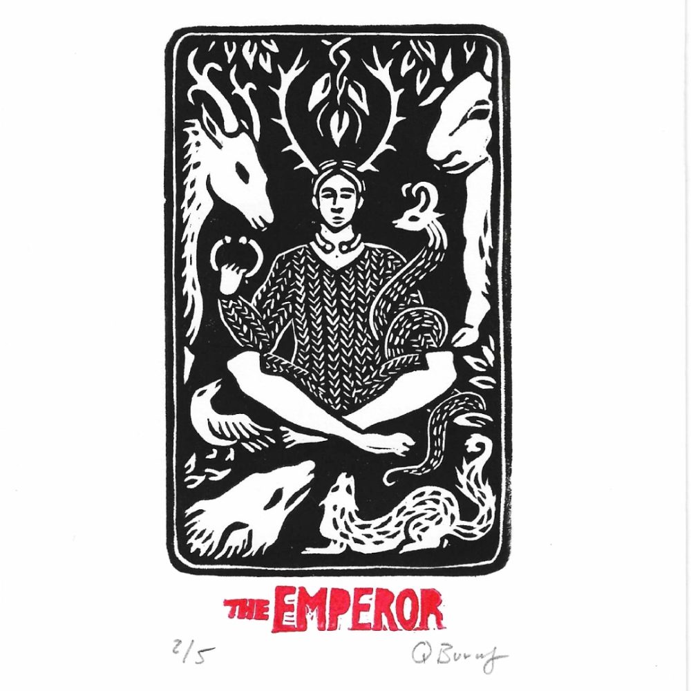 Product Image and Link for Linocut Tarot Prints (5 Designs)