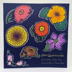 Product Image and Link for Garden Flowers Sticker Sheet
