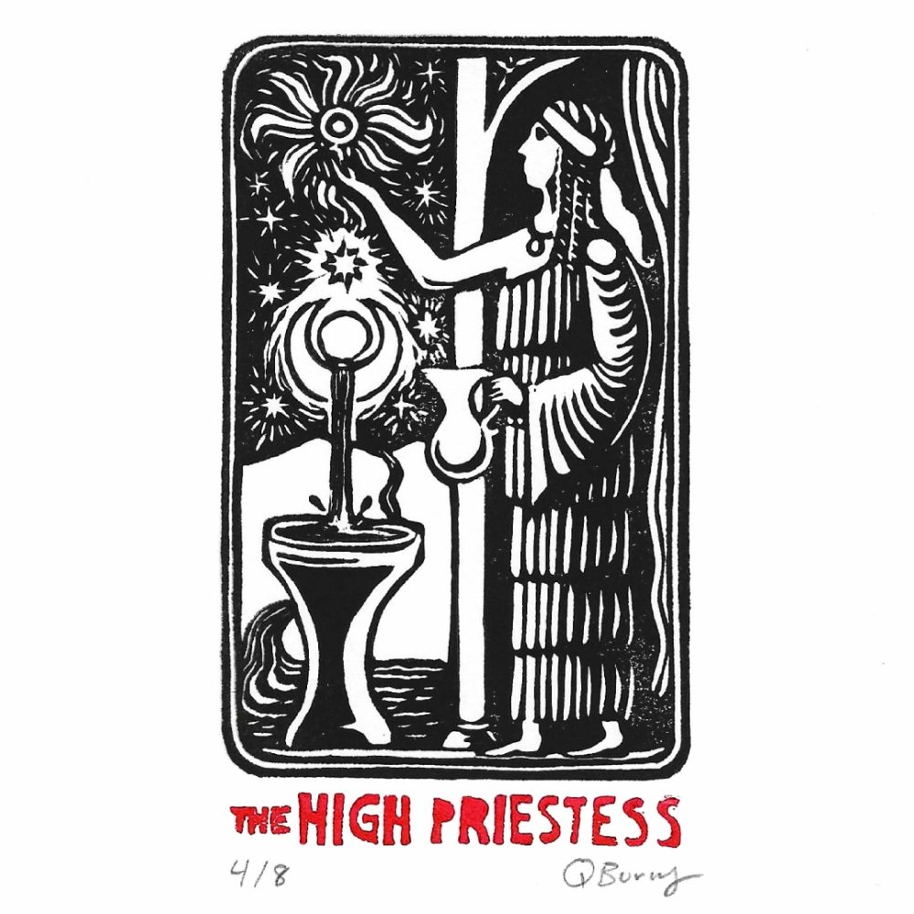 Product Image and Link for Linocut Tarot Prints (5 Designs)