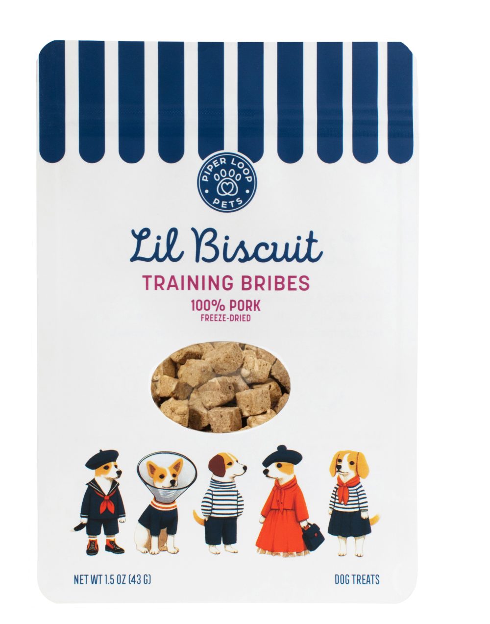 Product Image and Link for Lil Biscuit Treat Pouch — Freeze-Dried Pork
