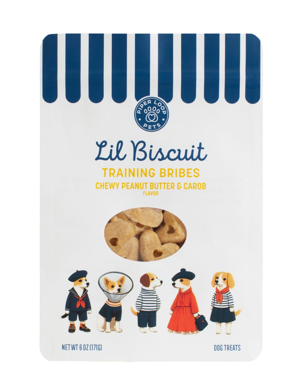 Product Image and Link for Lil Biscuit Treat Pouch — Chewy Peanut Butter & Carob