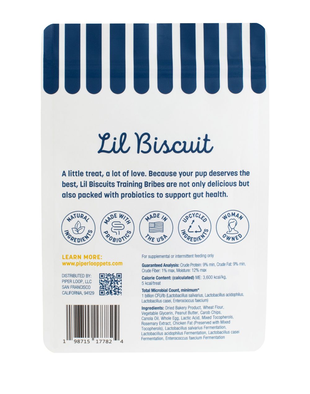 Product Image and Link for Lil Biscuit Treat Pouch — Chewy Peanut Butter & Carob