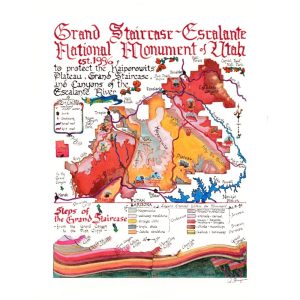 Product Image and Link for Grand Staircase-Escalante National Monument Map (2 sizes)