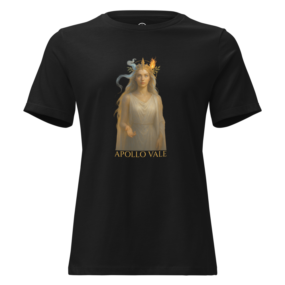 Product Image and Link for Apollo Vale Collection – Women’s Relaxed T-Shirt in Black