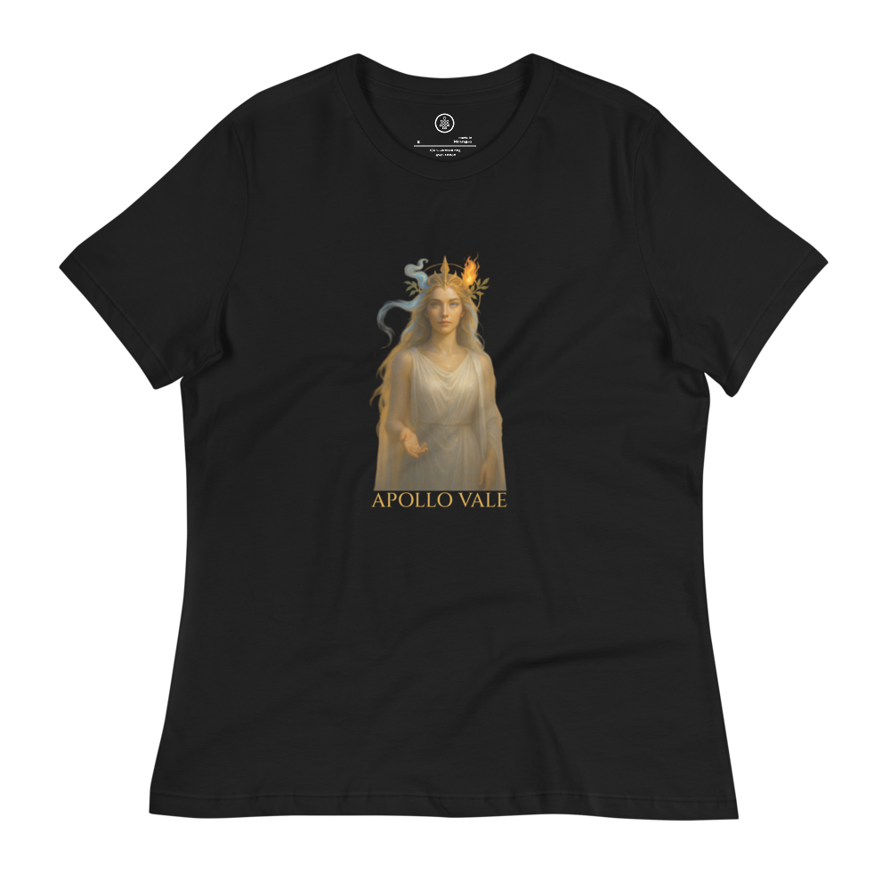 Product Image and Link for Apollo Vale Collection – Women’s Relaxed T-Shirt in Black
