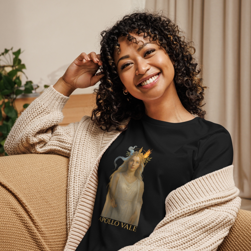 Product Image and Link for Apollo Vale Collection – Women’s Relaxed T-Shirt in Black