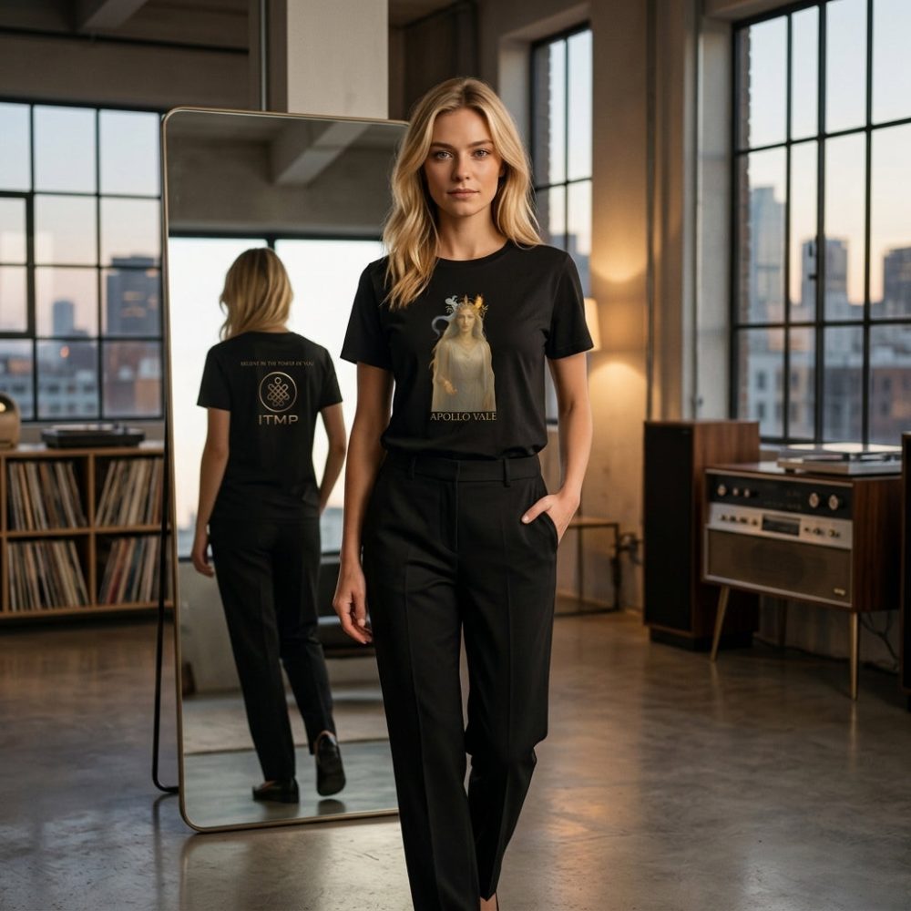 Product Image and Link for Apollo Vale Collection – Women’s Relaxed T-Shirt in Black