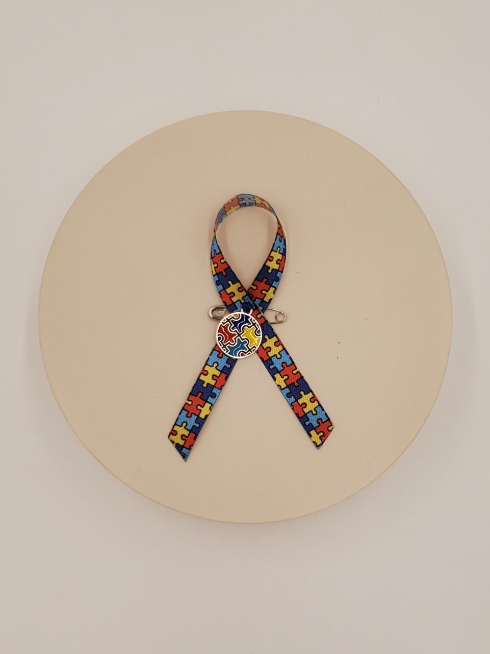 Product Image and Link for Autism Awareness Ribbon Pins
