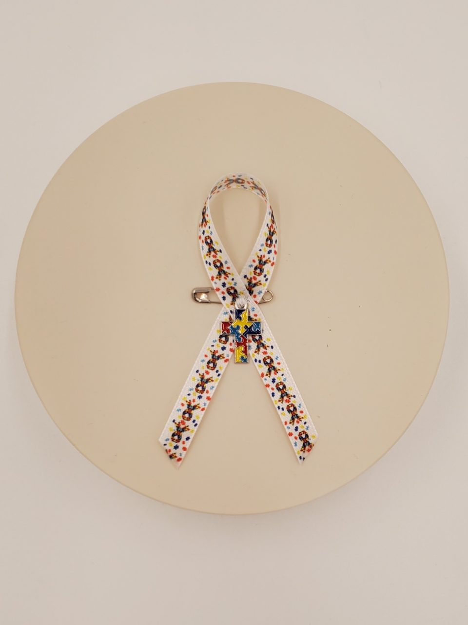Product Image and Link for Autism Awareness Ribbon Pins