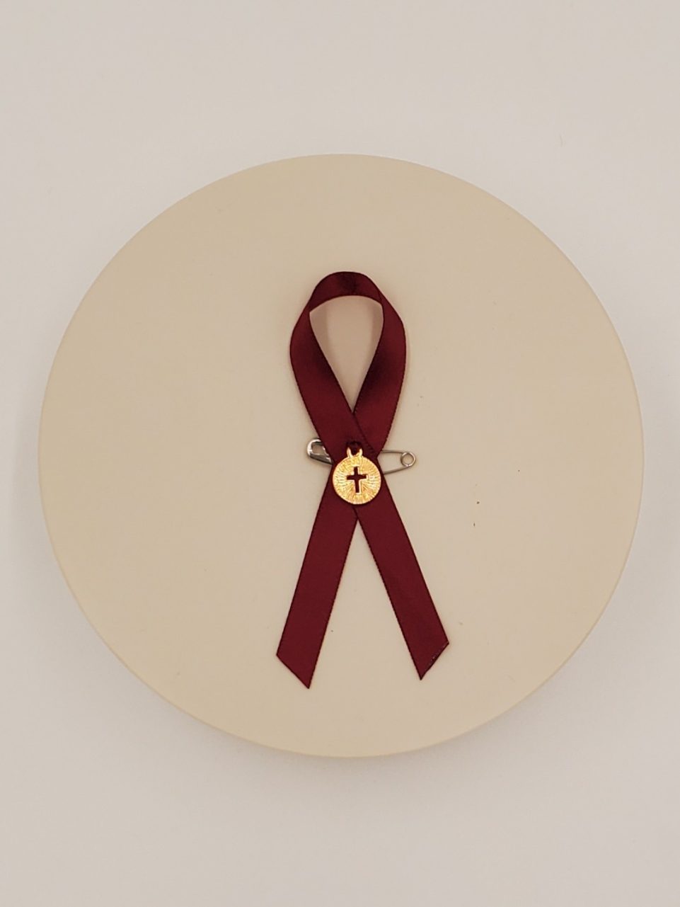 Product Image and Link for Burgundy Awareness Ribbon