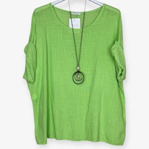 Product Image and Link for Lightweight cotton top with necklace