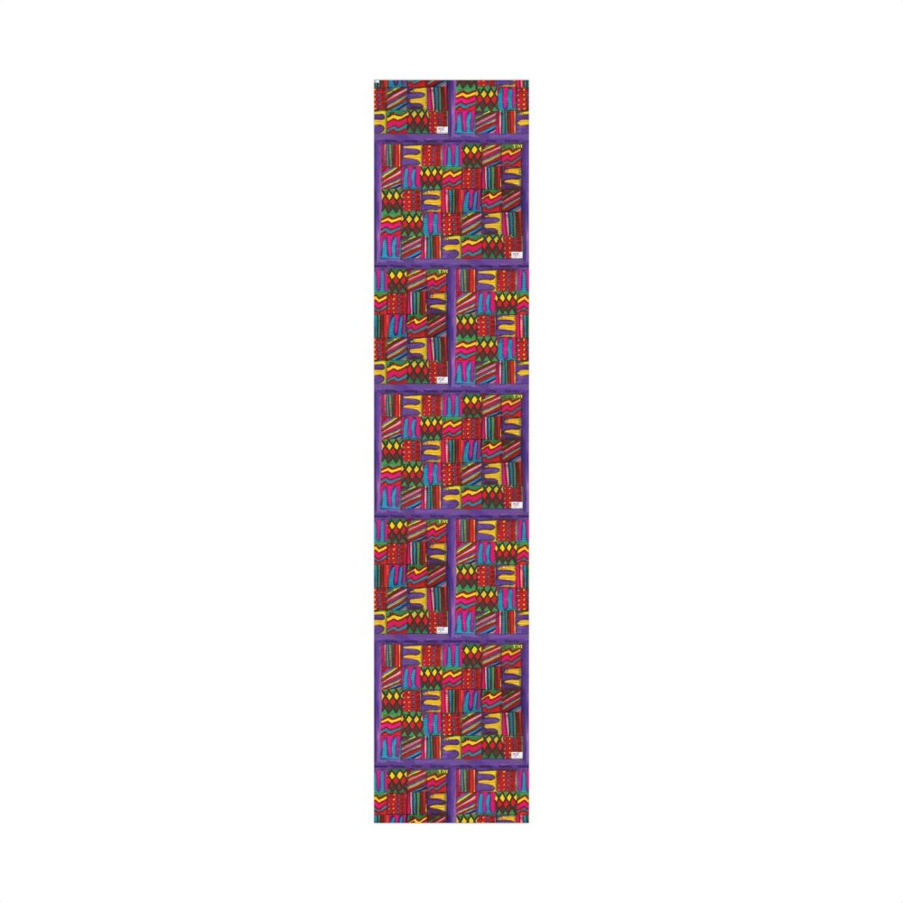 Product Image and Link for Gift Wrap Papers – “Psychedelic Calendar Vibrant(tm)” – Large Square – Three Sizes