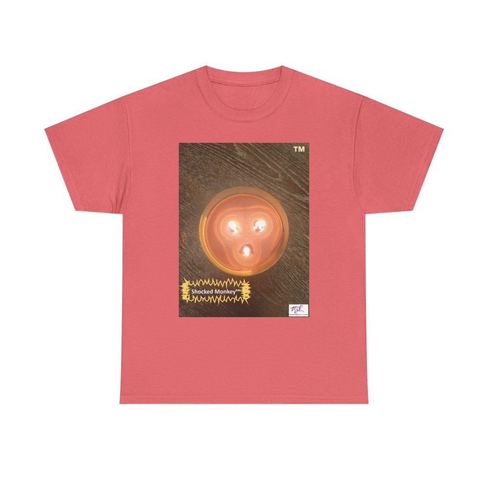 Product Image and Link for Unisex Heavy Cotton Tee: Shocked Monkey(tm) – Seven Colors