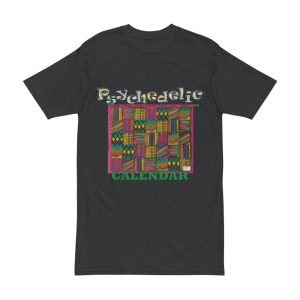 Product Image and Link for Men’s Heavyweight Tee: “Psychedelic Calendar Garden(tm)” – Four Colors