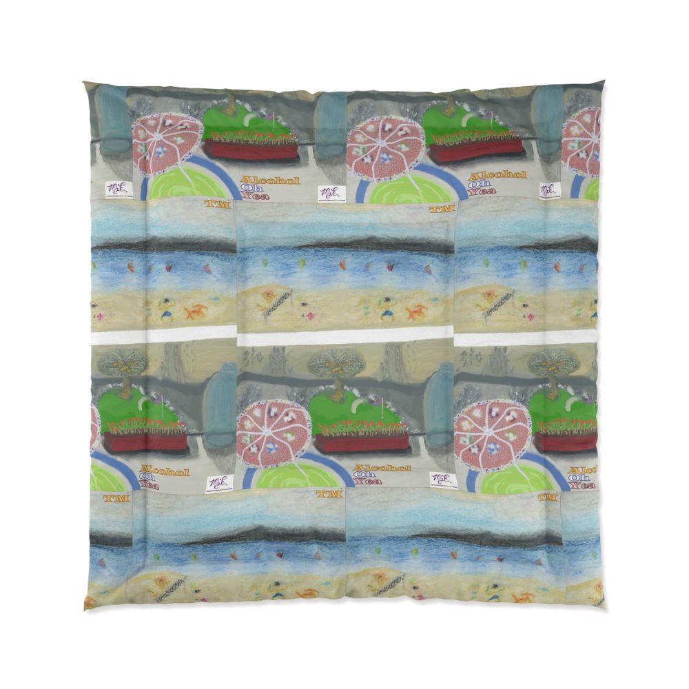 Product Image and Link for Comforter: “Alcohol Oh Yea(tm)” – Two Sizes